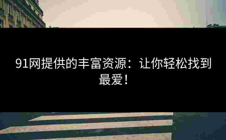 91网提供的丰富资源：让你轻松找到最爱！